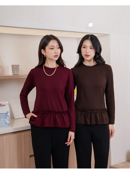 Nomitee's Reina Top Atasan Wanita Lengan Panjang