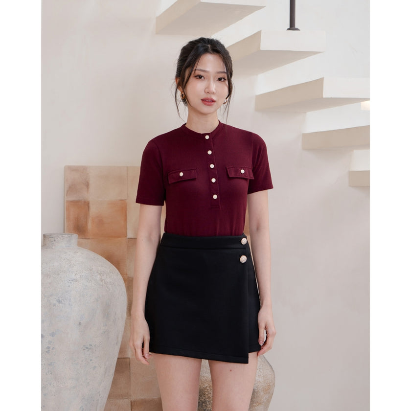 Nomitee's Eris Top Atasan Wanita Lengan Pendek