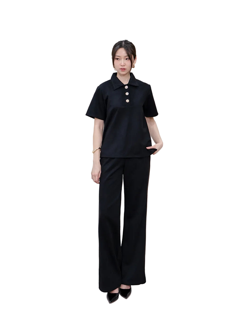 Nomitee's Cloudy Top Atasan Wanita Lengan Pendek (Tidak Dijual Satu Set)