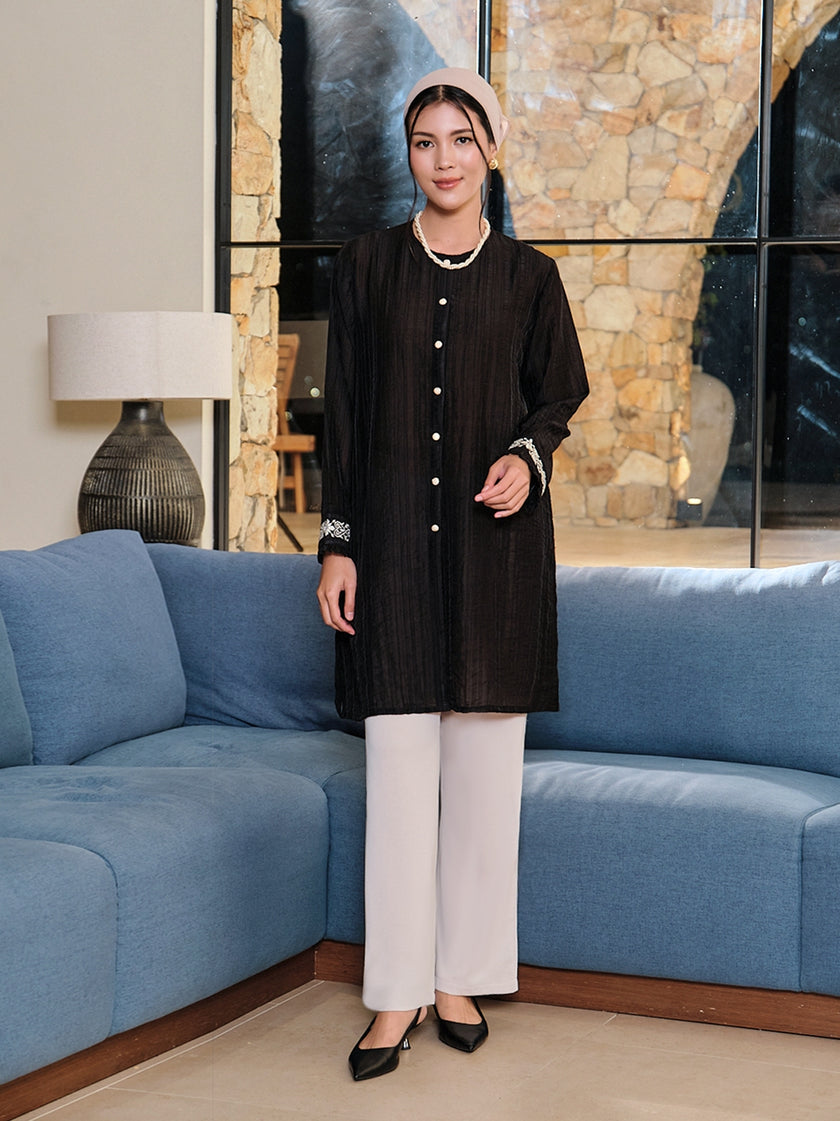 Nomitee's Hanara Tunic Atasan Tunik Wanita Lengan Panjang