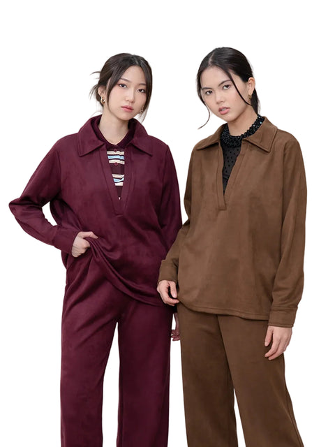 Nomitee's Moira Top Atasan Wanita Lengan Panjang (Tidak Dijual Satu Set)