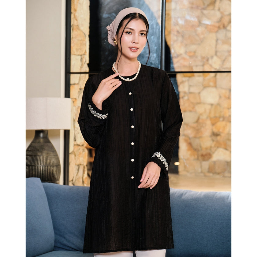 Nomitee's Hanara Tunic Atasan Tunik Wanita Lengan Panjang