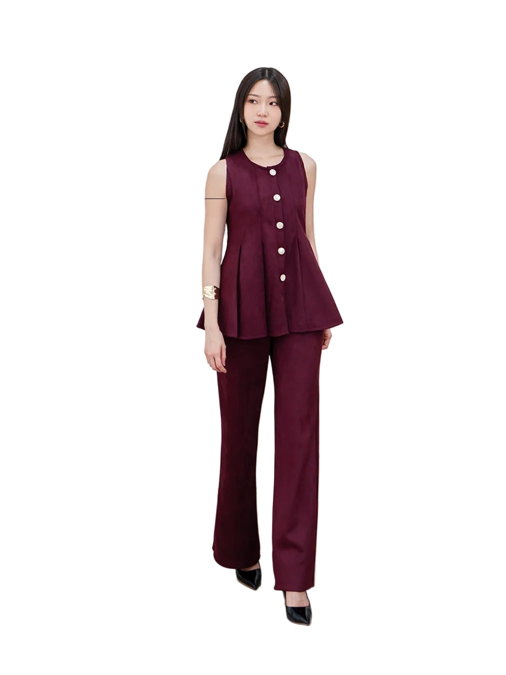 Nomitee's Joly Top Atasan Wanita Tanpa Lengan (Tidak Dijual Satu Set)