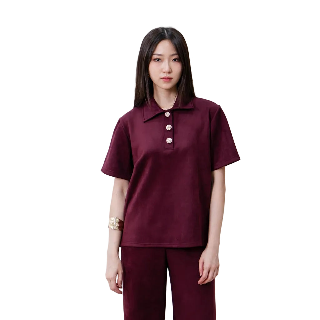 Nomitee's Cloudy Top Atasan Wanita Lengan Pendek (Tidak Dijual Satu Set)
