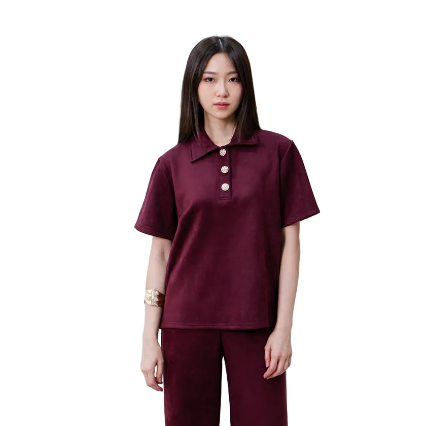 Nomitee's Cloudy Top Atasan Wanita Lengan Pendek (Tidak Dijual Satu Set)