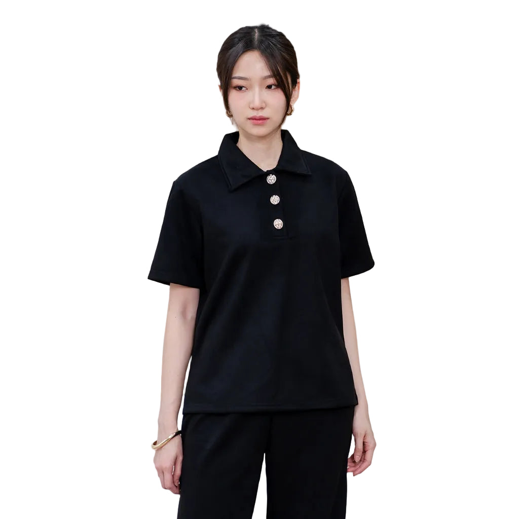 Nomitee's Cloudy Top Atasan Wanita Lengan Pendek (Tidak Dijual Satu Set)