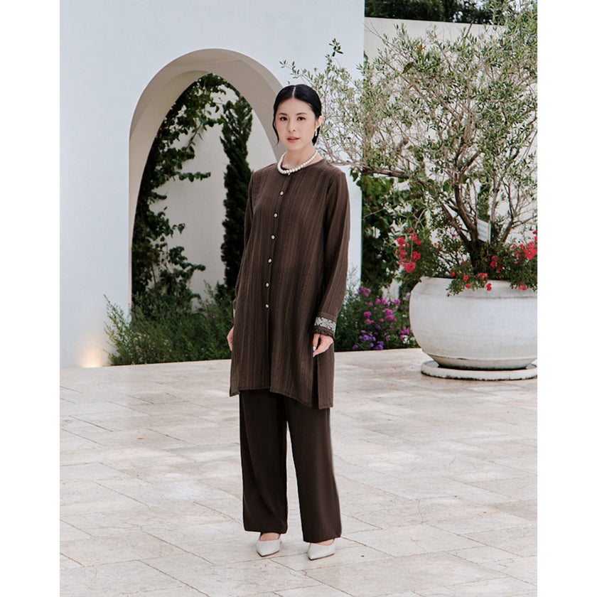 Nomitee's Hanara Tunic Atasan Tunik Wanita Lengan Panjang