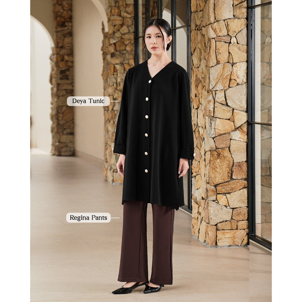 Nomitee's Deya Tunic Atasan Tunik Wanita Lengan Panjang