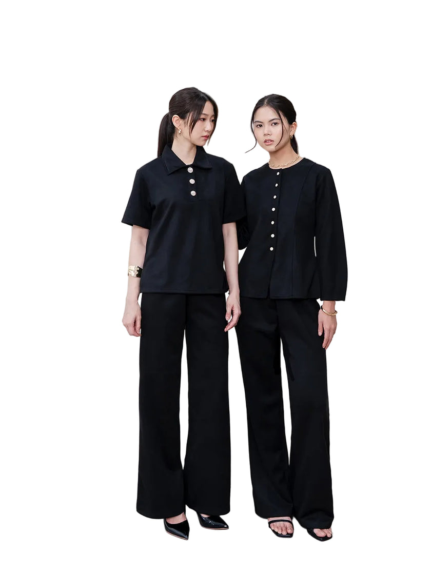 Nomitee's Cloudy Top Atasan Wanita Lengan Pendek (Tidak Dijual Satu Set)