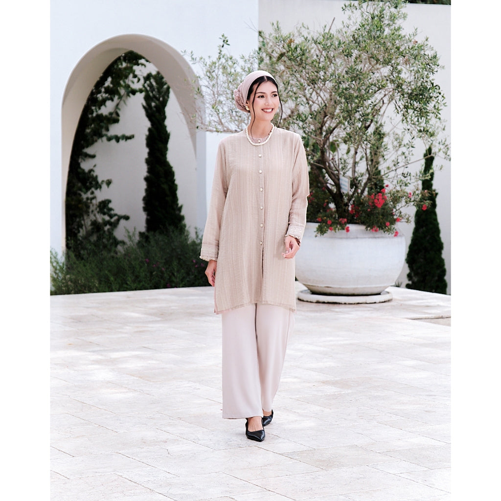 Nomitee's Hanara Tunic Atasan Tunik Wanita Lengan Panjang