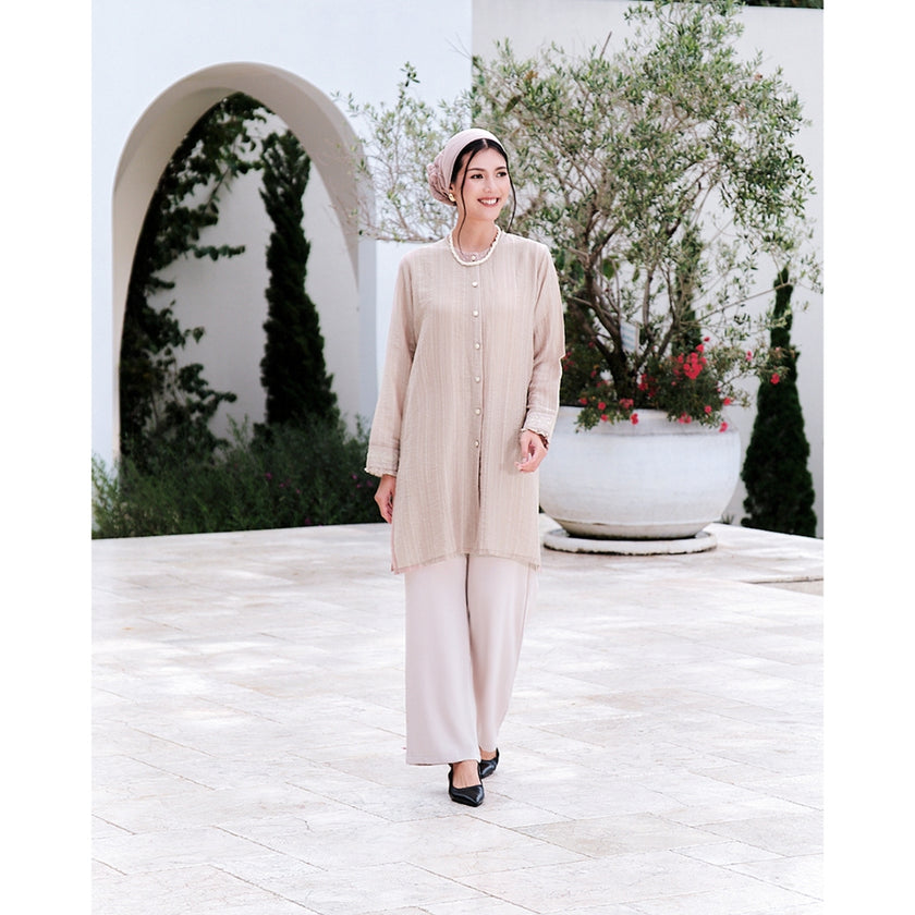 Nomitee's Hanara Tunic Atasan Tunik Wanita Lengan Panjang