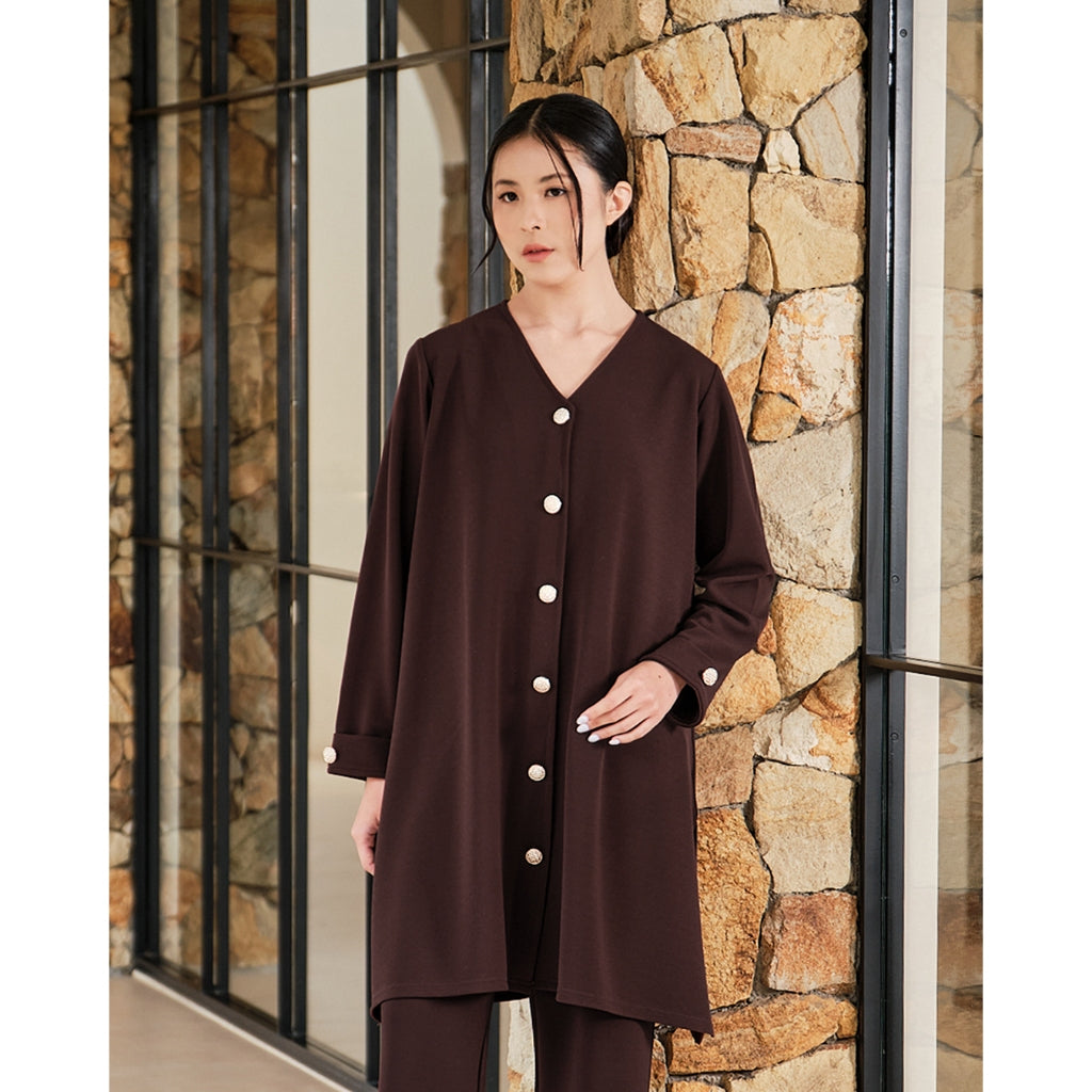 Nomitee's Deya Tunic Atasan Tunik Wanita Lengan Panjang