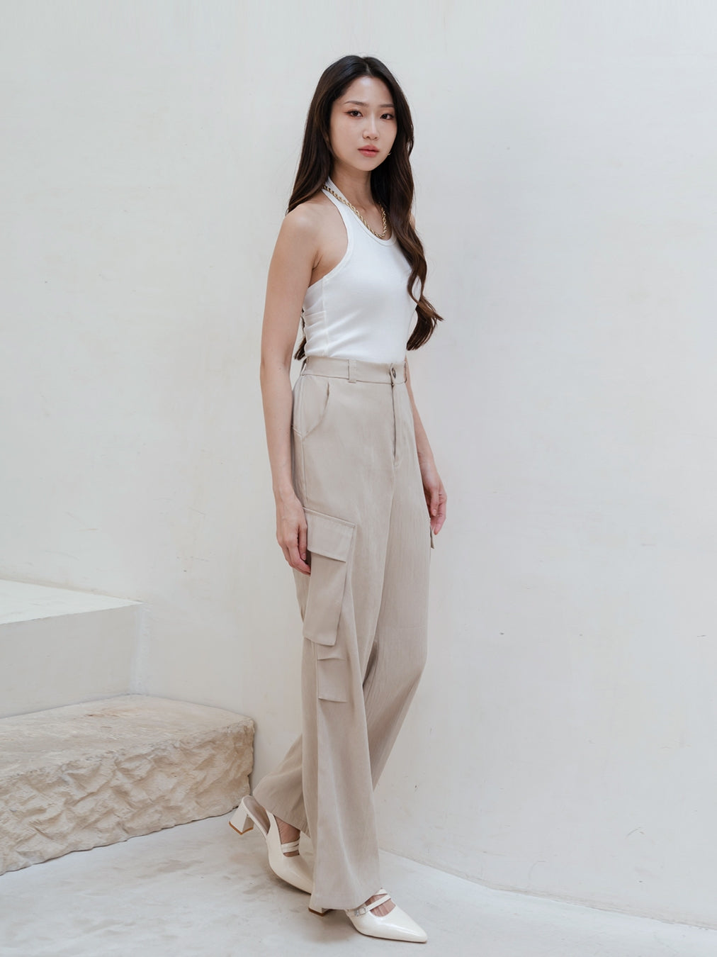Nomitee's Oliver Pants Celana Cargo Panjang Wanita