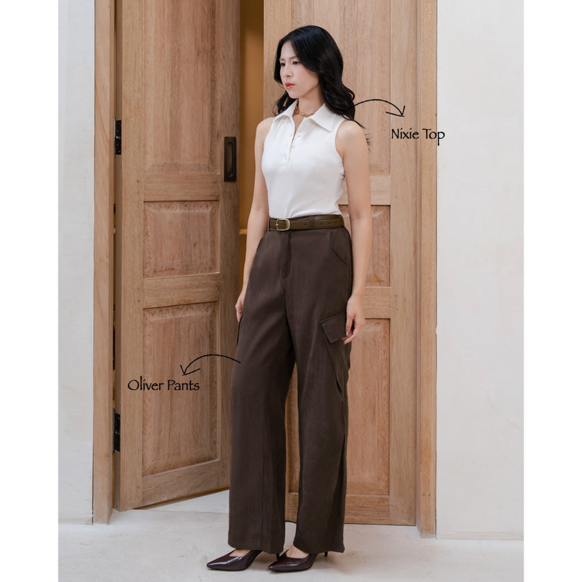 Nomitee's Oliver Pants Celana Cargo Panjang Wanita