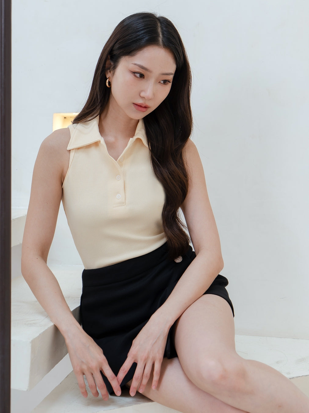 Nomitee's Nixie Top Atasan Wanita Tanpa Lengan