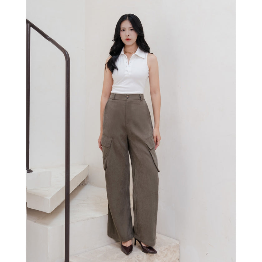 Nomitee's Oliver Pants Celana Cargo Panjang Wanita