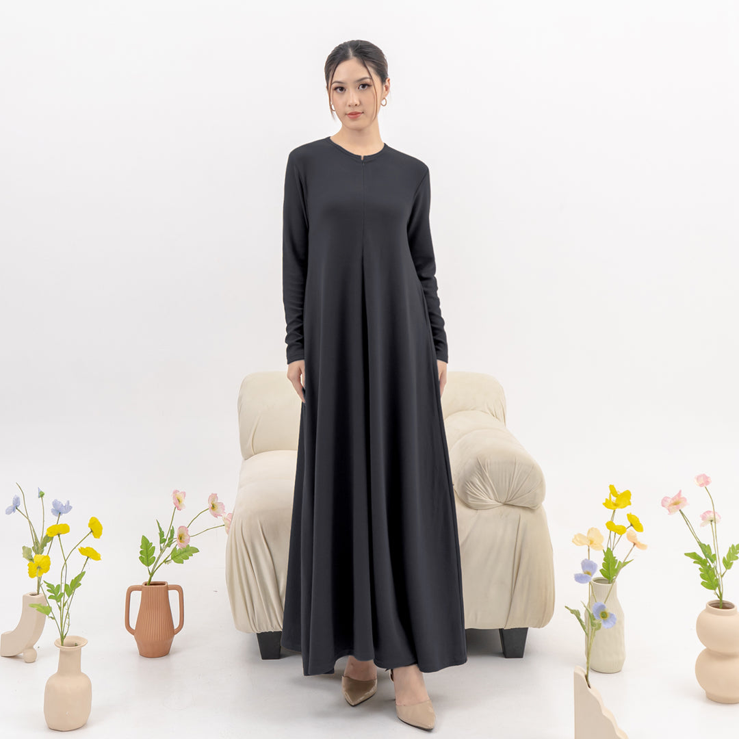 Nomitee's Imma Dress | Gamis Maxi Dress Lengan Panjang