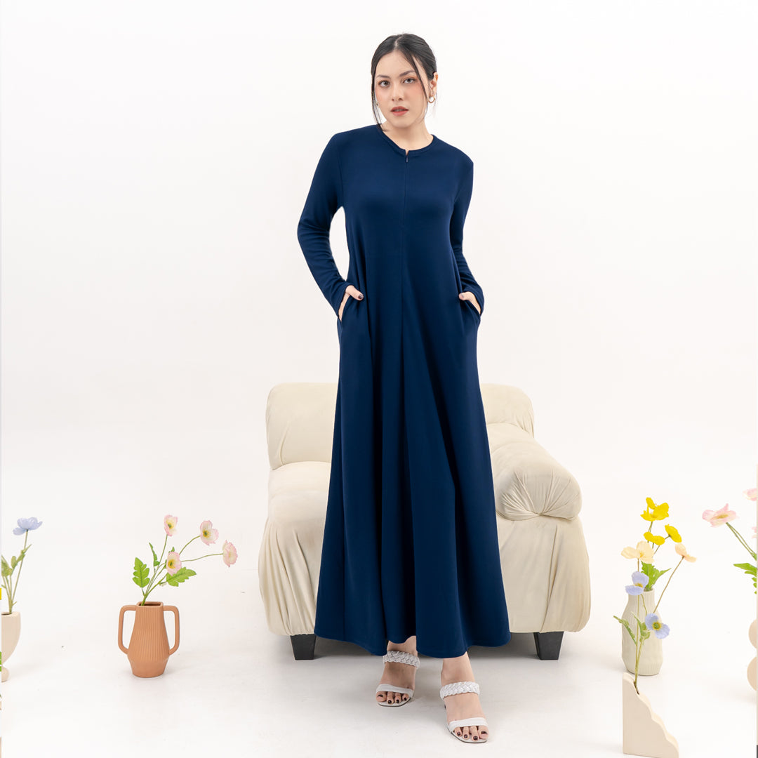 Nomitee's Imma Dress | Gamis Maxi Dress Lengan Panjang