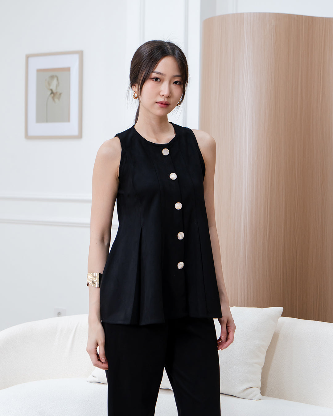 Nomitee's Joly Top Atasan Wanita Tanpa Lengan (Tidak Dijual Satu Set)
