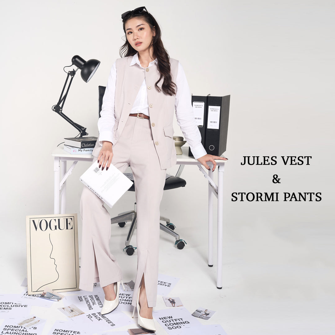 Nomitee's Jules Vest Rompi Outer Wanita Tanpa Lengan