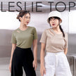 Nomitee's Leslie Top Atasan Wanita Lengan Pendek