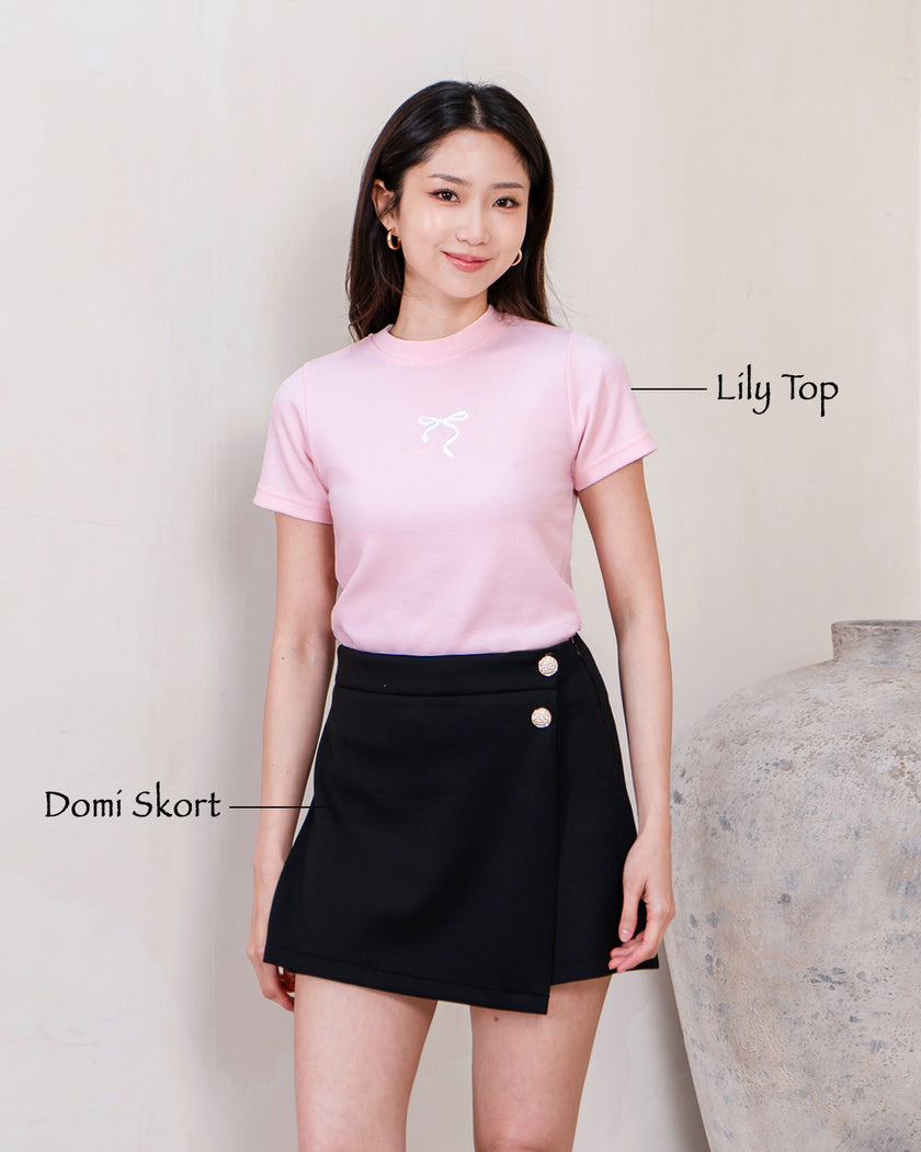 Nomitee's Lily Top Atasan Wanita Lengan Pendek