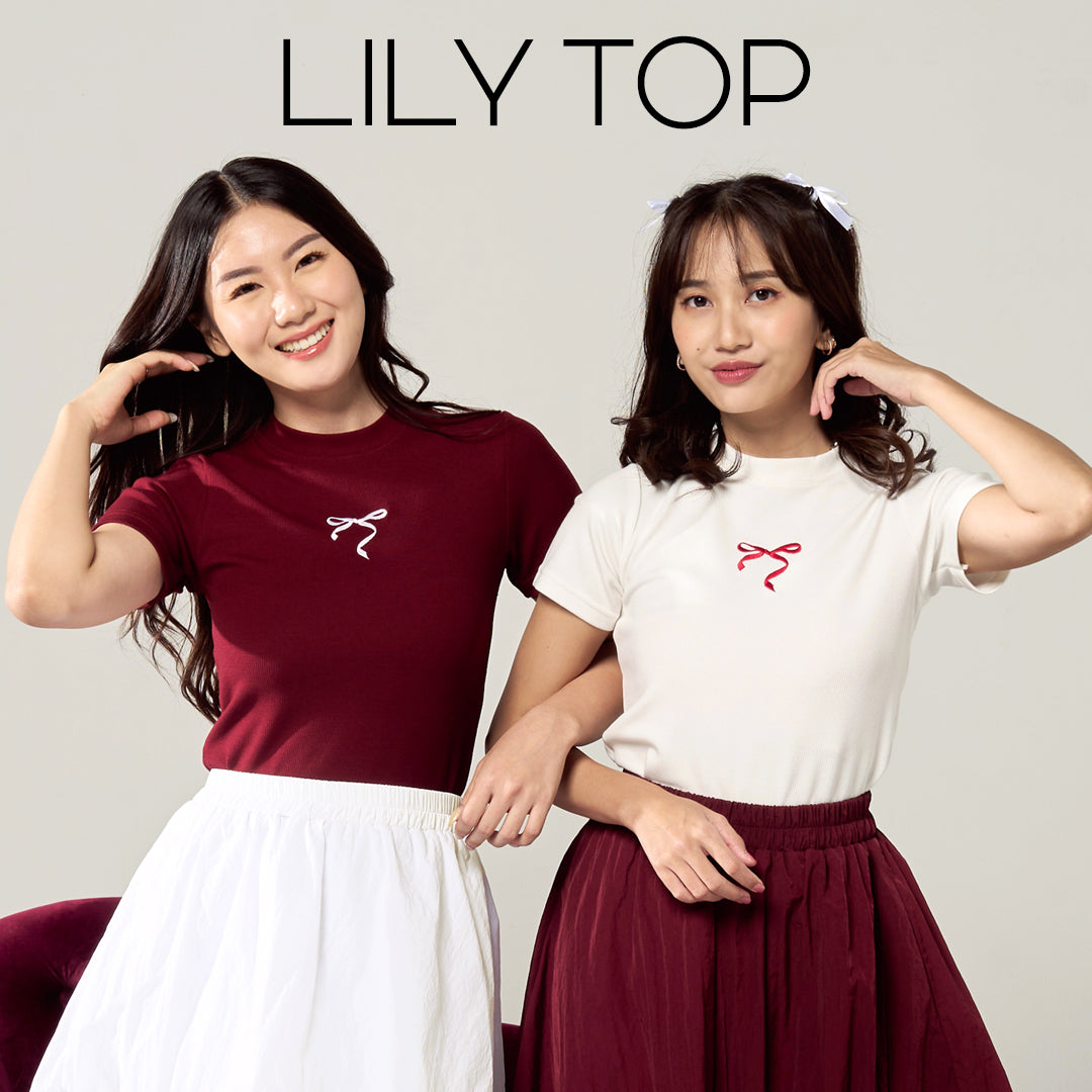 Nomitee's Lily Top Atasan Wanita Lengan Pendek