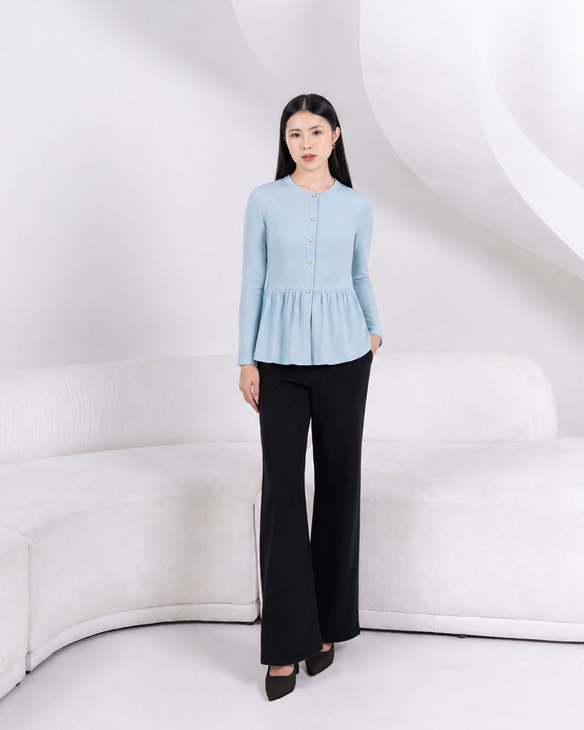 Nomitee's Laurent Top Atasan Wanita Lengan Panjang