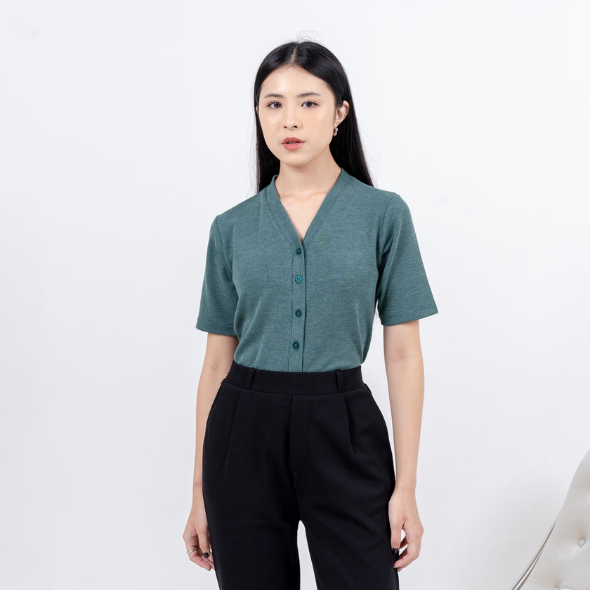 Nomitee's Neysa Top Atasan Wanita Lengan Pendek