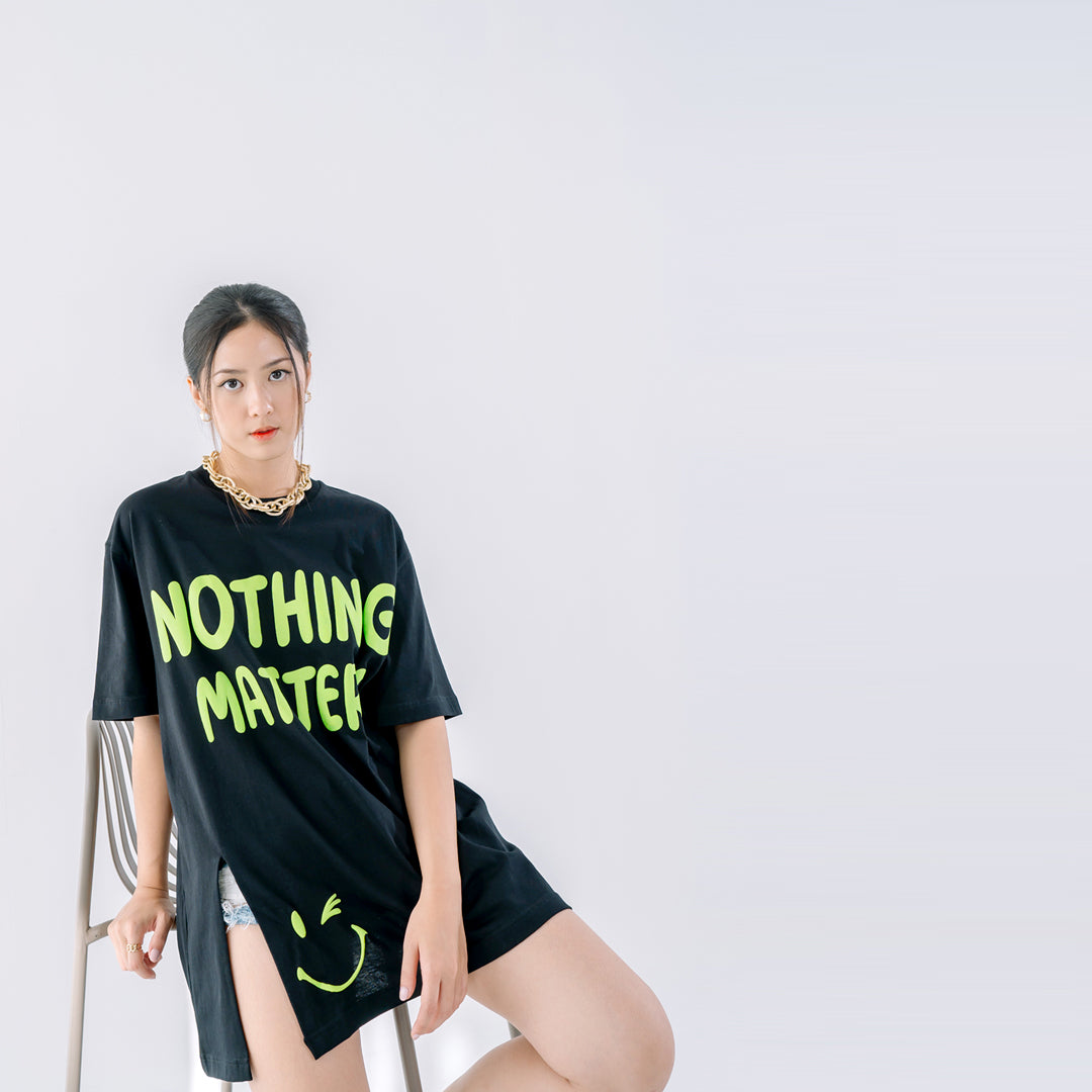 Nomitee's Nothing Matters Oversize Tshirt Wanita Lengan Pendek