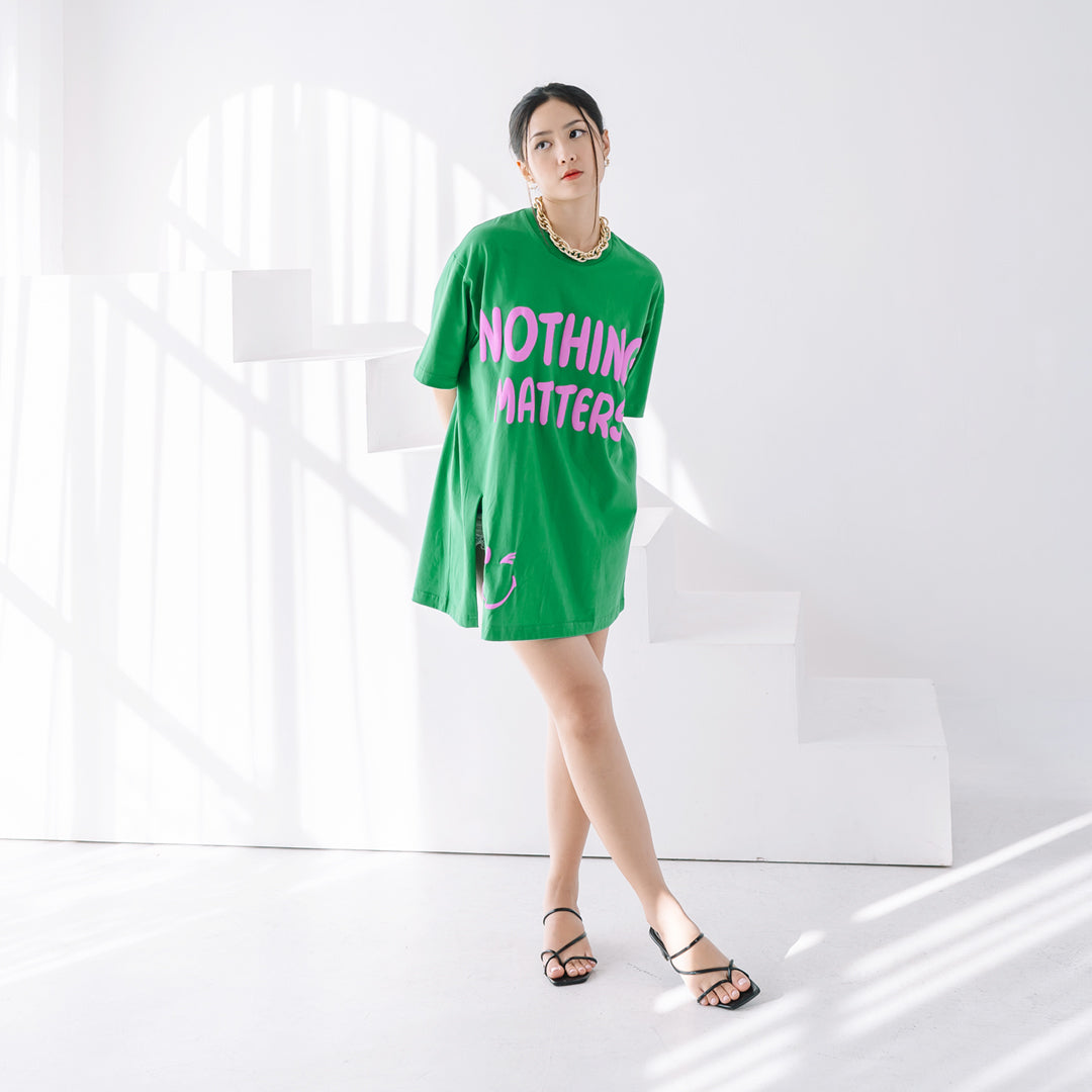 Nomitee's Nothing Matters Oversize Tshirt Wanita Lengan Pendek