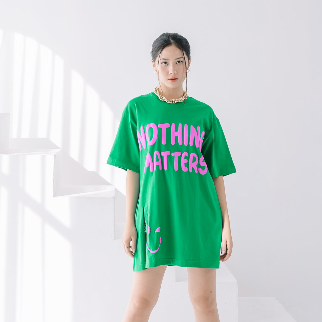 Nomitee's Nothing Matters Oversize Tshirt Wanita Lengan Pendek