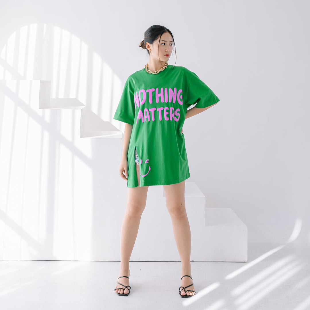 Nomitee's Nothing Matters Oversize Tshirt Wanita Lengan Pendek