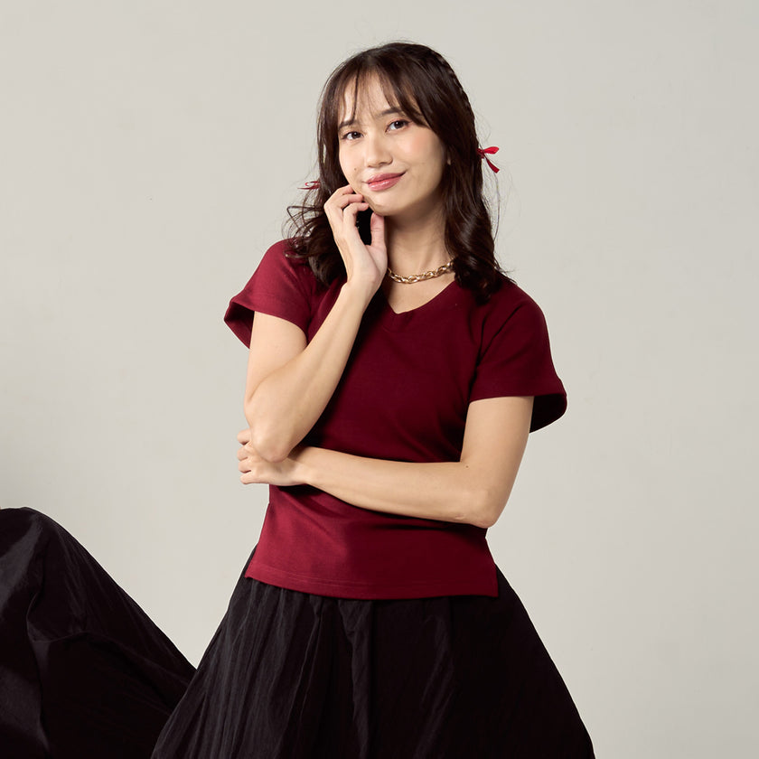 Nomitee's Olivia Top Atasan Wanita Lengan Pendek