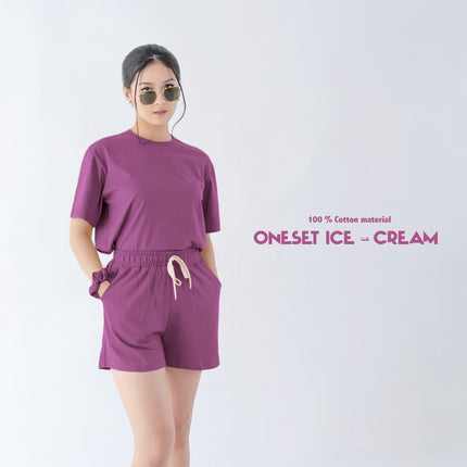 Nomitee's Oneset Ice Cream Setelan Wanita