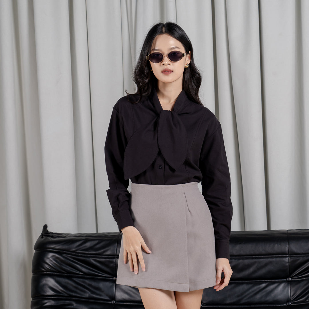 Nomitee's Peggy Shirt Atasan Wanita Lengan Panjang