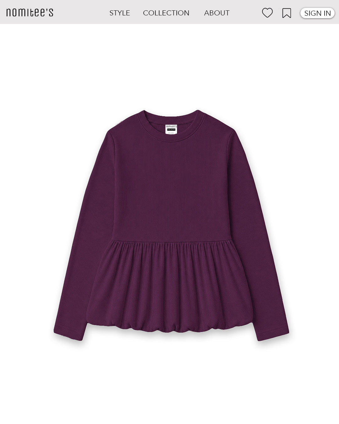 Nomitee's Poppy Top Atasan Wanita Lengan Pendek