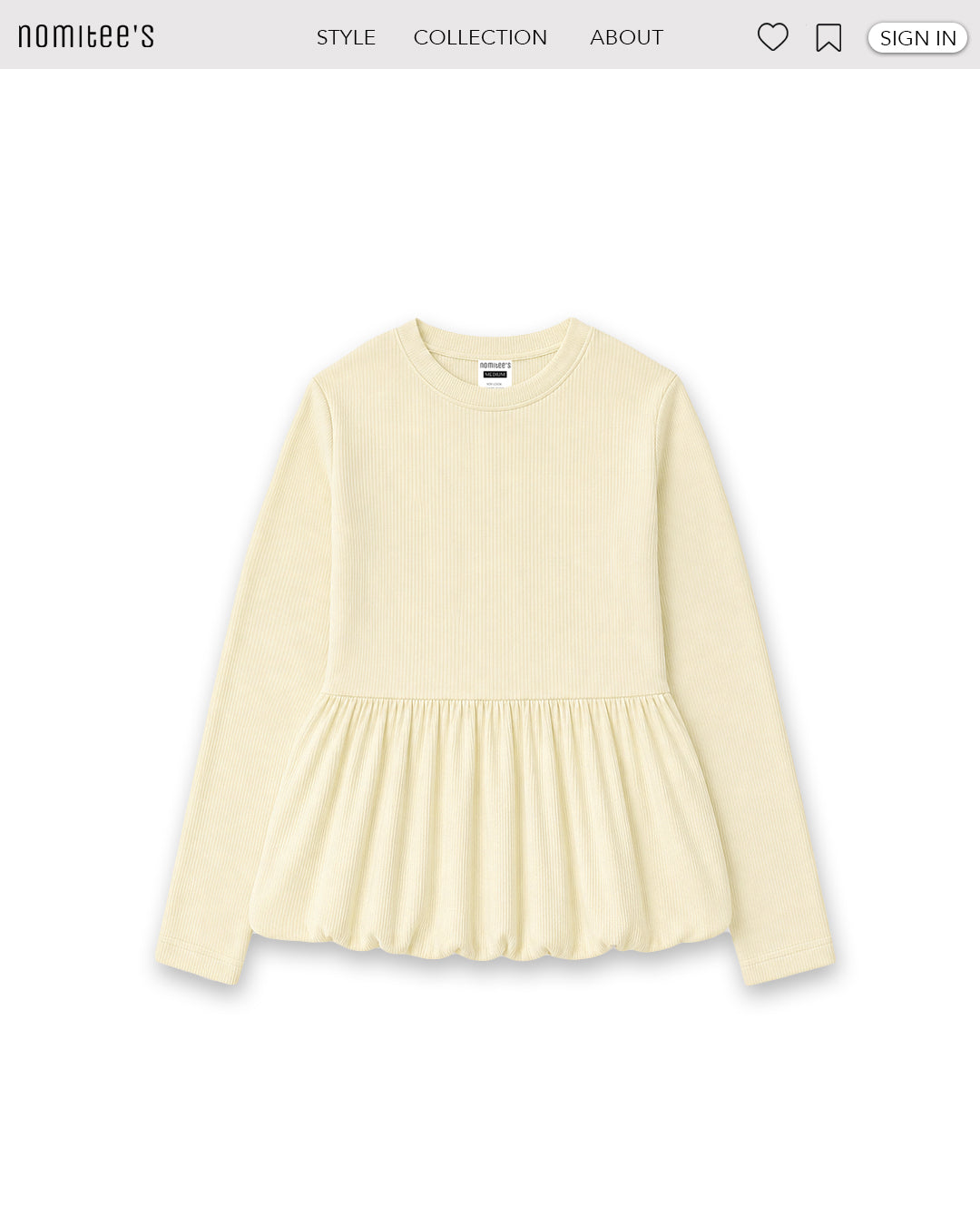 Nomitee's Poppy Top Atasan Wanita Lengan Pendek