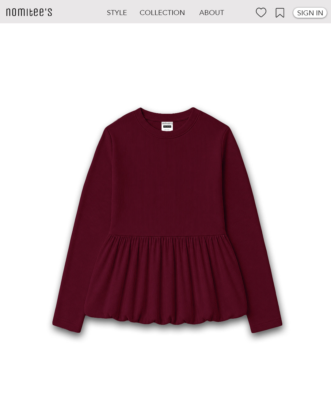 Nomitee's Poppy Top Atasan Wanita Lengan Pendek
