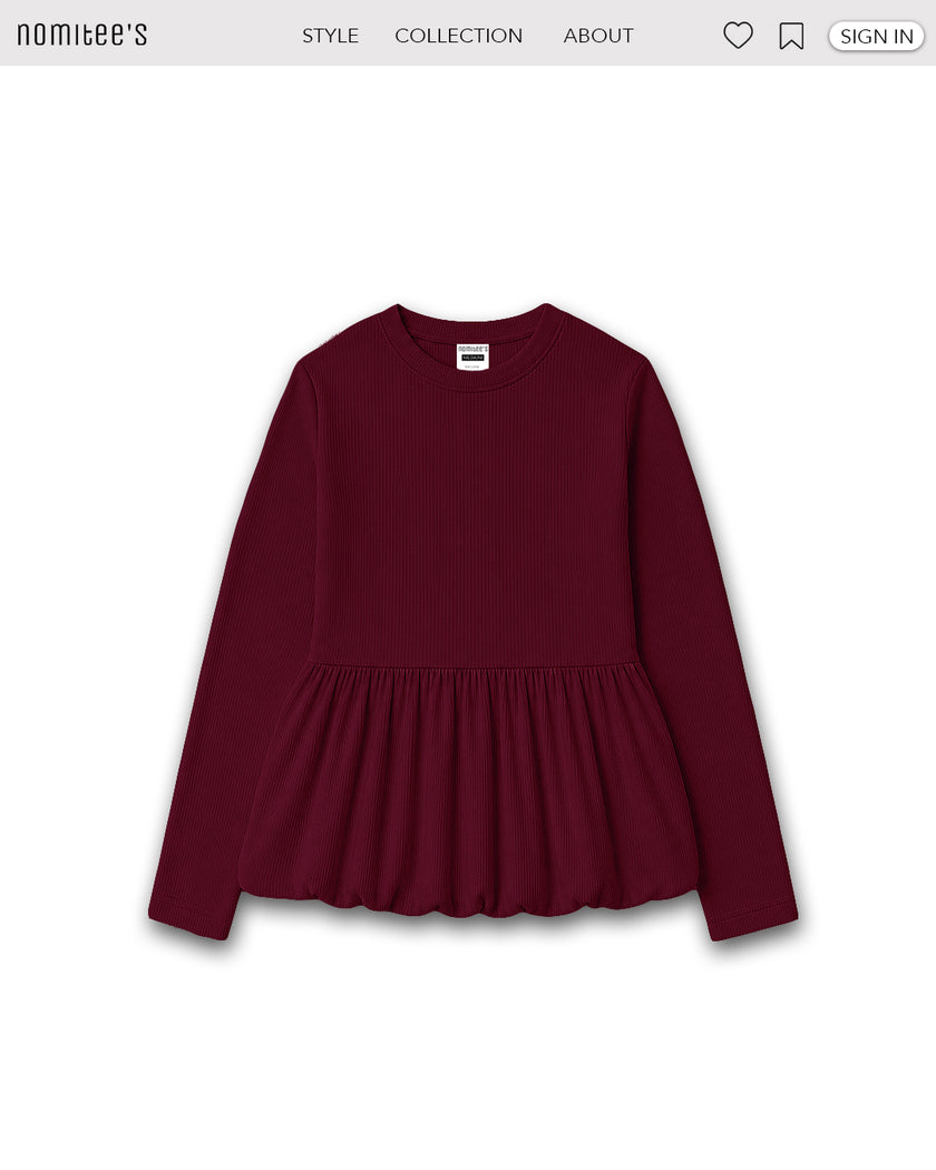Nomitee's Poppy Top Atasan Wanita Lengan Pendek