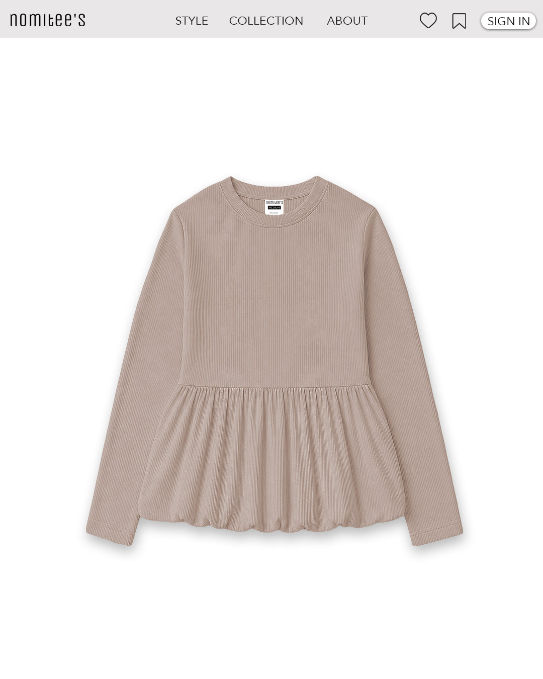 Nomitee's Poppy Top Atasan Wanita Lengan Pendek