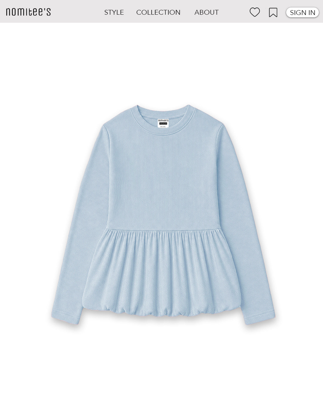 Nomitee's Poppy Top Atasan Wanita Lengan Pendek