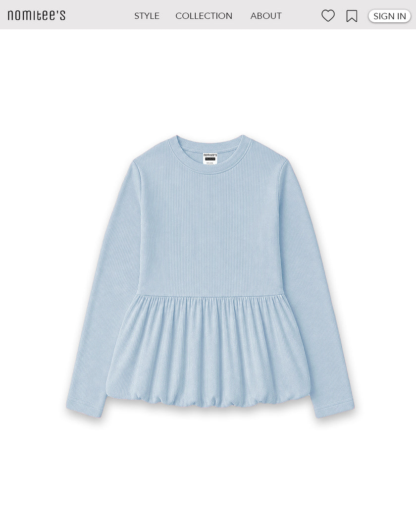 Nomitee's Poppy Top Atasan Wanita Lengan Pendek