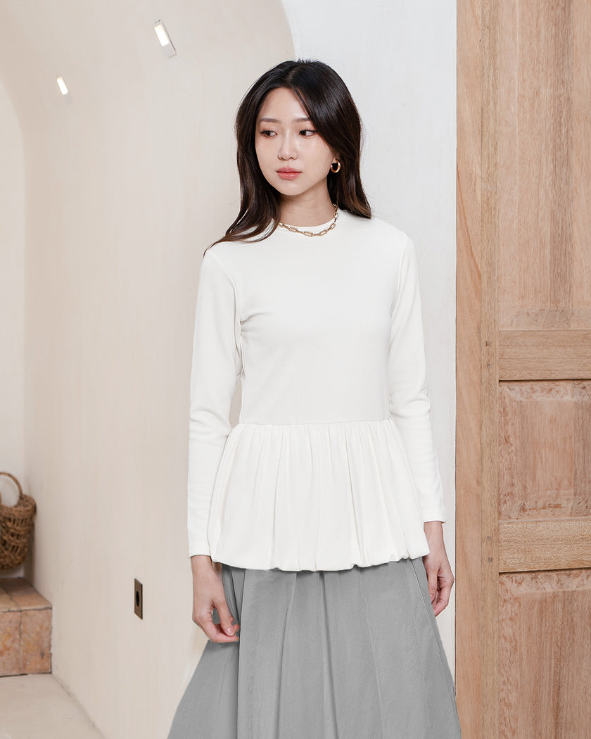Nomitee's Poppy Top Atasan Wanita Lengan Pendek