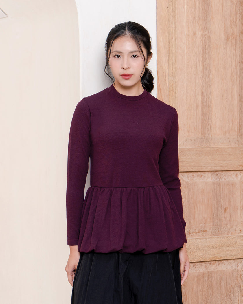 Nomitee's Poppy Top Atasan Wanita Lengan Pendek