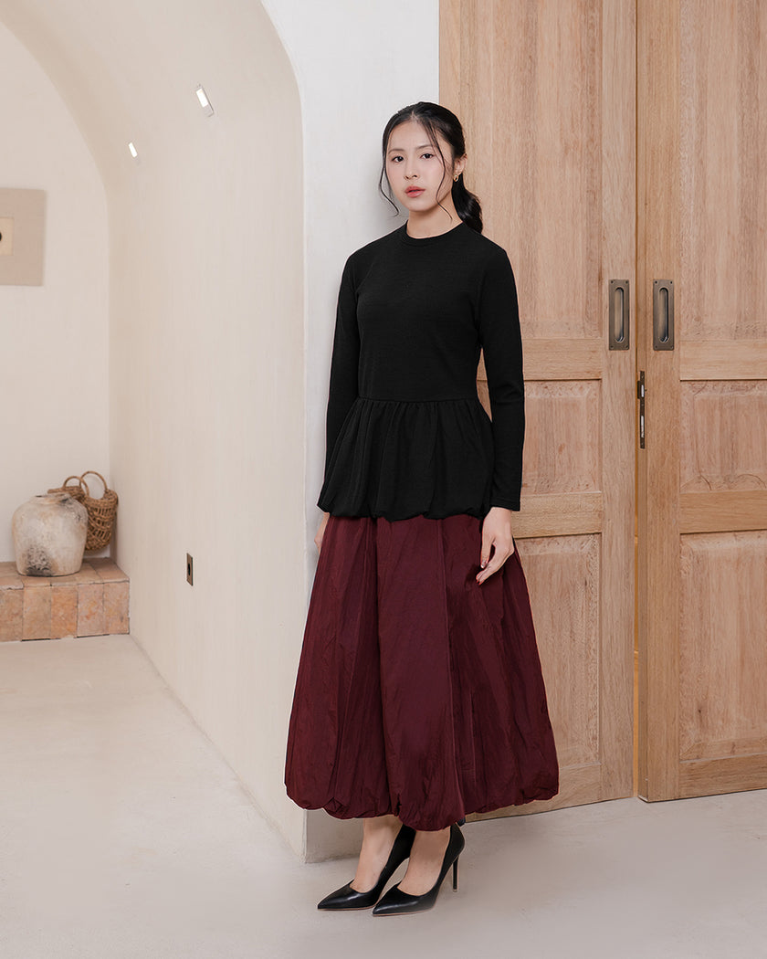 Nomitee's Poppy Top Atasan Wanita Lengan Pendek