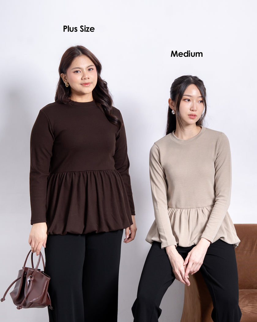 Nomitee's Poppy Top Atasan Wanita Lengan Pendek