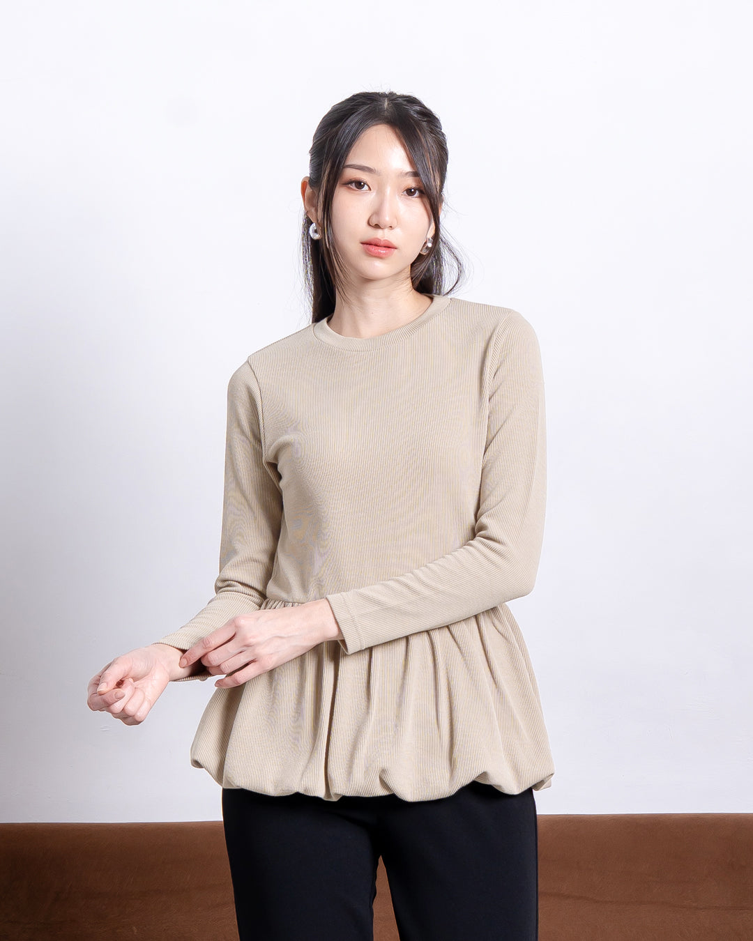 Nomitee's Poppy Top Atasan Wanita Lengan Pendek