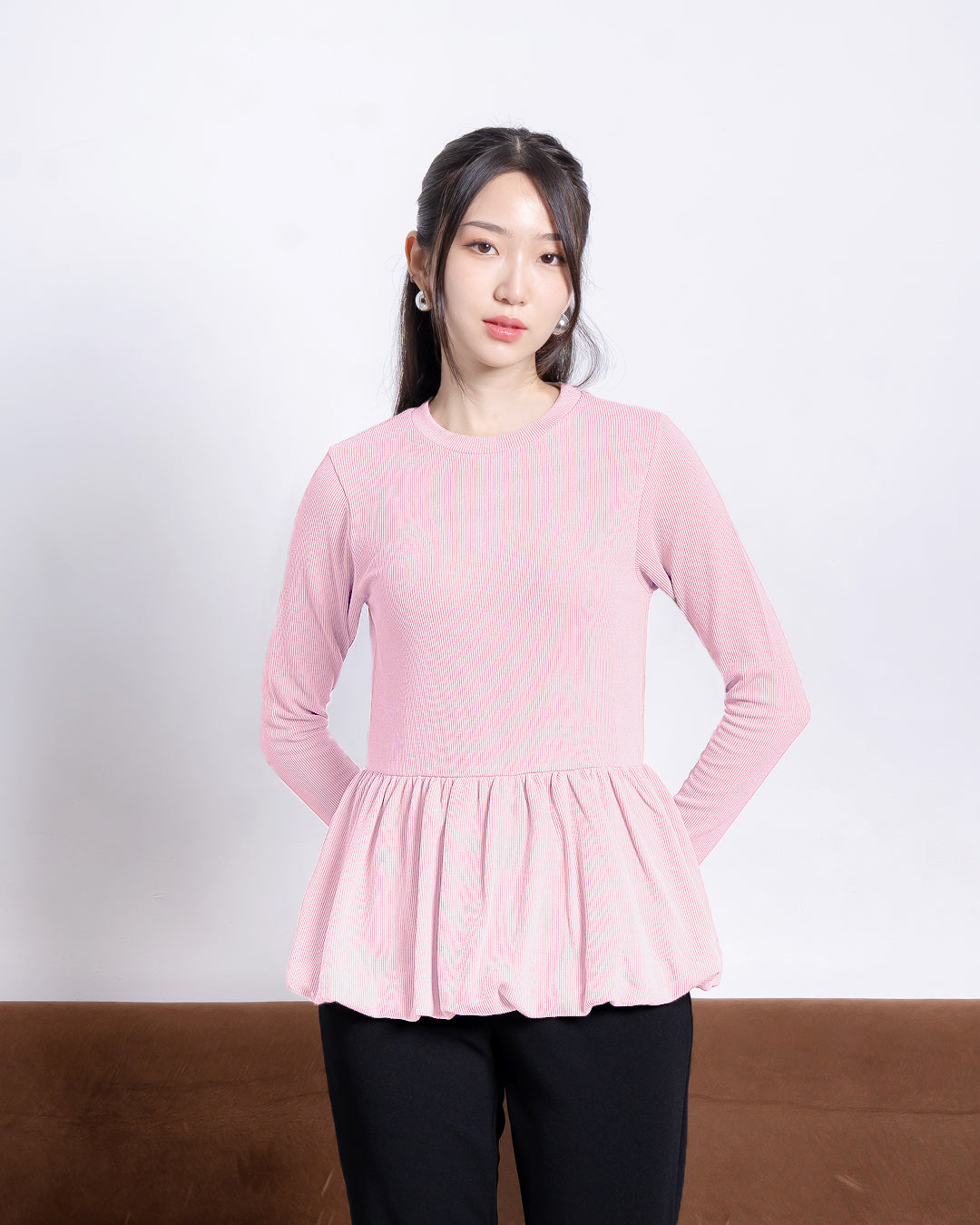 Nomitee's Poppy Top Atasan Wanita Lengan Pendek