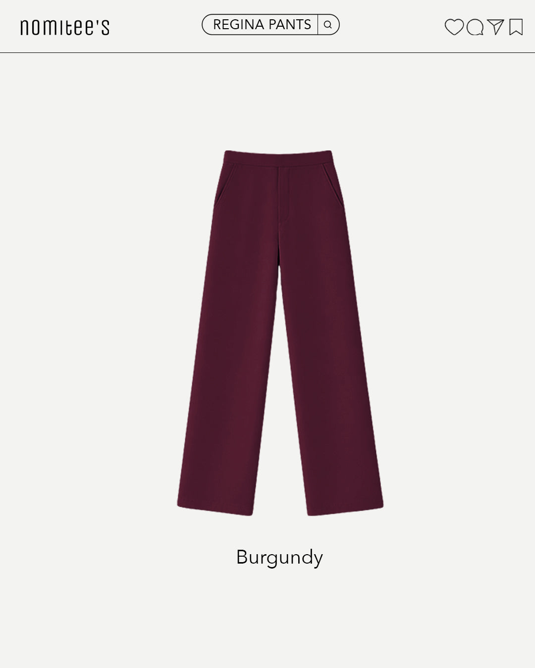 Nomitee's Regina Pants Celana Panjang Kulot Wanita